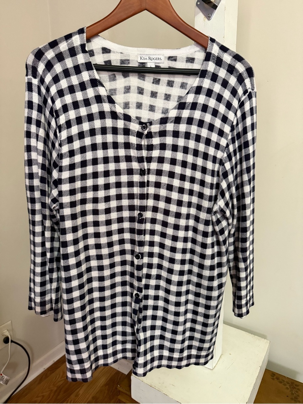 Kim Rogers Checkered Cardigan - Picture 3 of 7